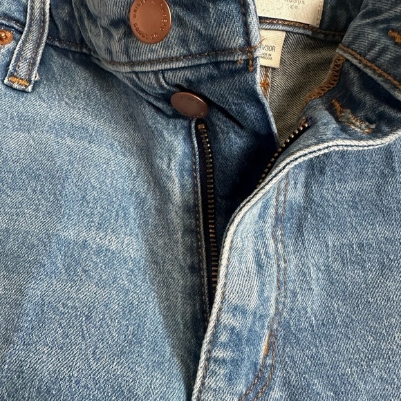 Universal Thread Blue Jean Shorts with Frayed Hem - Picture 2 of 4